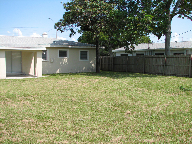 Backyard and Rear of Home